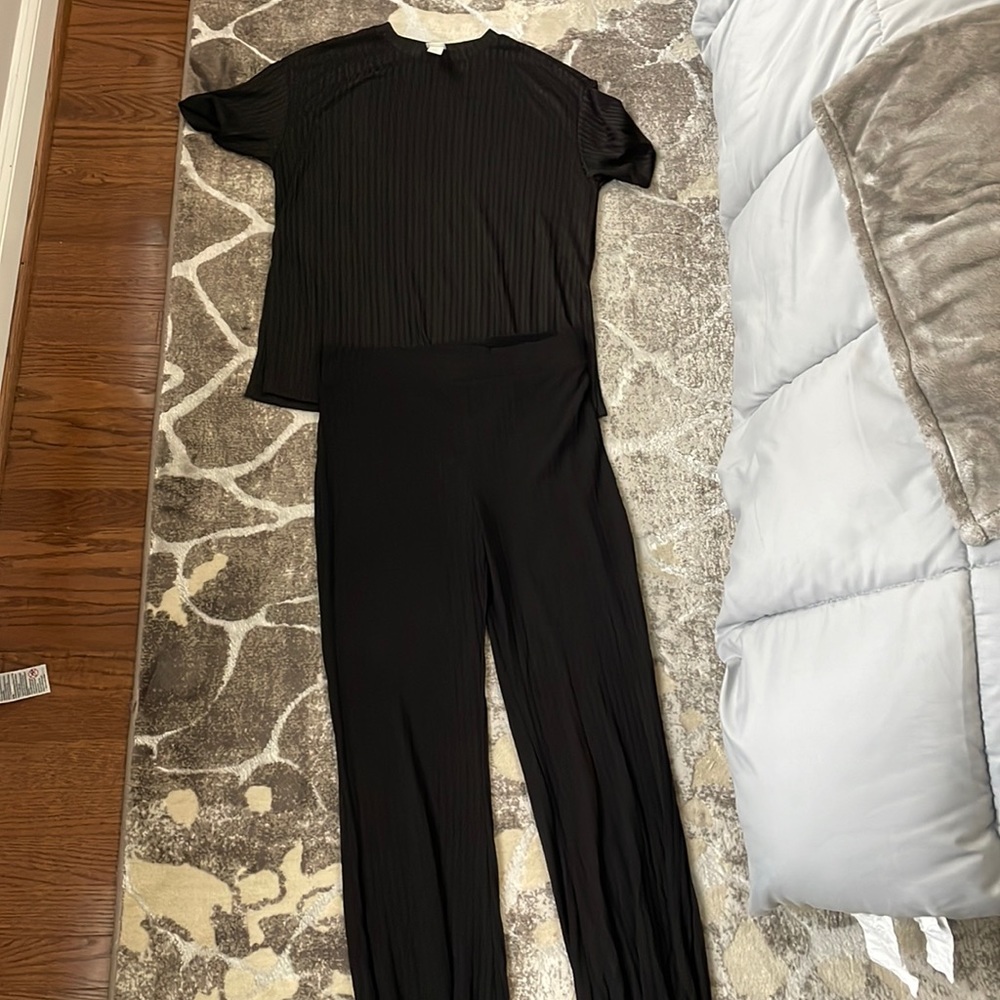H&M Black Cotton Set
